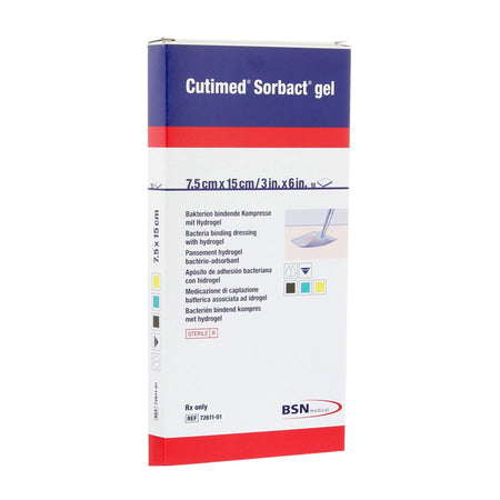Cutimed® Sorbact® Sterile Hydrogel Dressing, 3 x 6 Inch