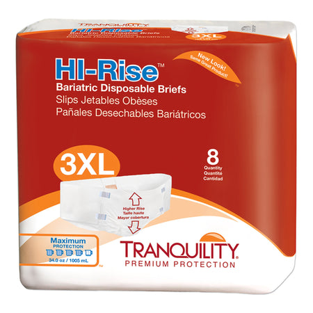Tranquility 2192 HI-Rise Maximum Absorbency Bariatric Incontinence Brief