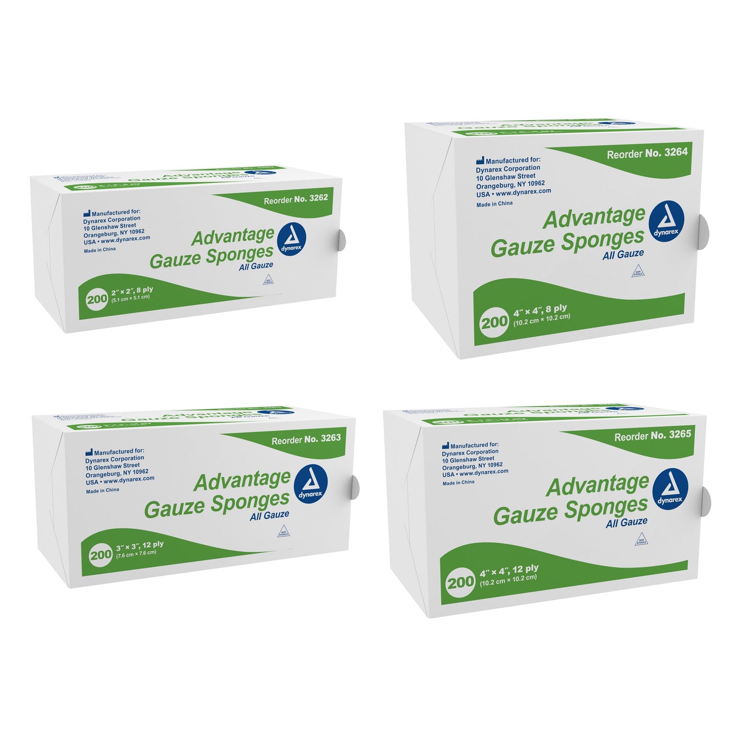 Advantage Gauze Sponge, 2 x 2 Inch, 8-Ply