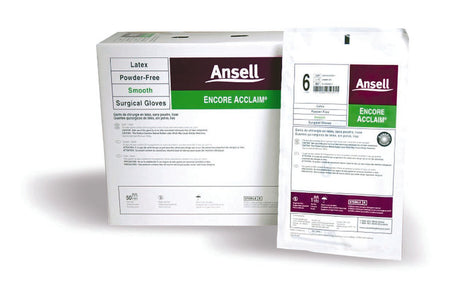 Ansell 5795005 Encore Latex Acclaim Surgical Glove, Size 8, Ivory