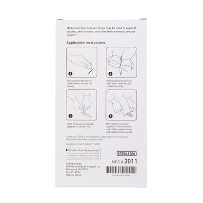 McKesson Skin Closure Reinforced Strip, 1 X 5 Inch