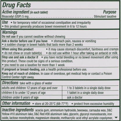 Dulcolax® Bisacodyl Laxative