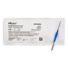 Needle Electrode McKesson Argent™ Coated Stainless Steel Sterile Straight Needle Tip Disposable