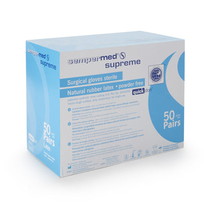 Sempermed® Supreme Latex Surgical Glove, Size 6, Ivory