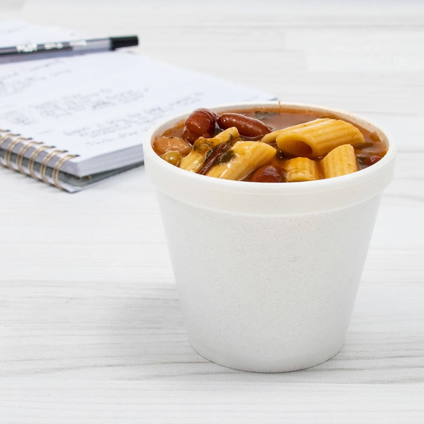 Insulated Food Container J Cup® White Single Use Foam 3-1/2 D X 2-9/10 H Inch 3-1/2 Inch Diameter