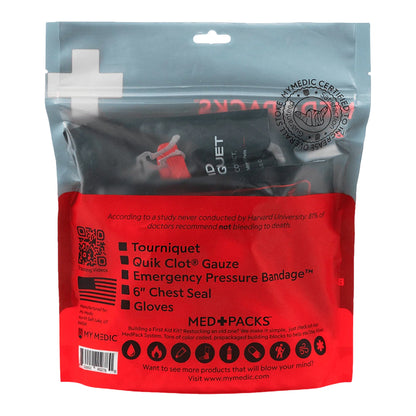 Med Packs™ First Aid Kit to Stop Bleeding – Emergency Supplies in Portable Pouch
