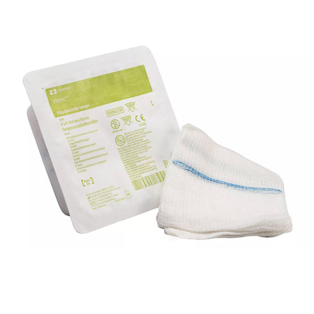 Cardinal 7148 Visitec USP Type VII X-Ray Detectable Gauze Sponge, 4 x 4 Inch, 16-Ply