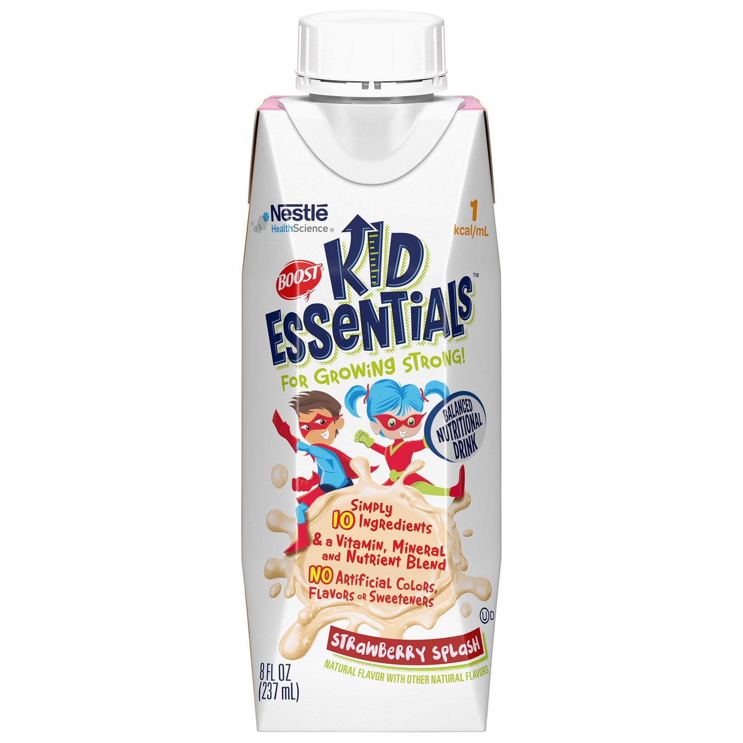 Boost® Kid Essentials™ Balanced Nutritional Drink, Strawberry, 8-ounce carton