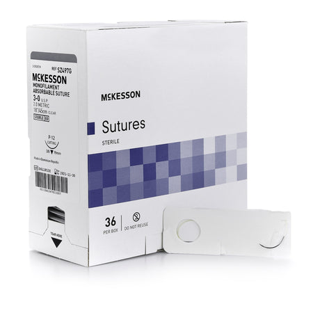 McKesson SZ497G Absorbable Suture with Needle, P-12, Monofilament
