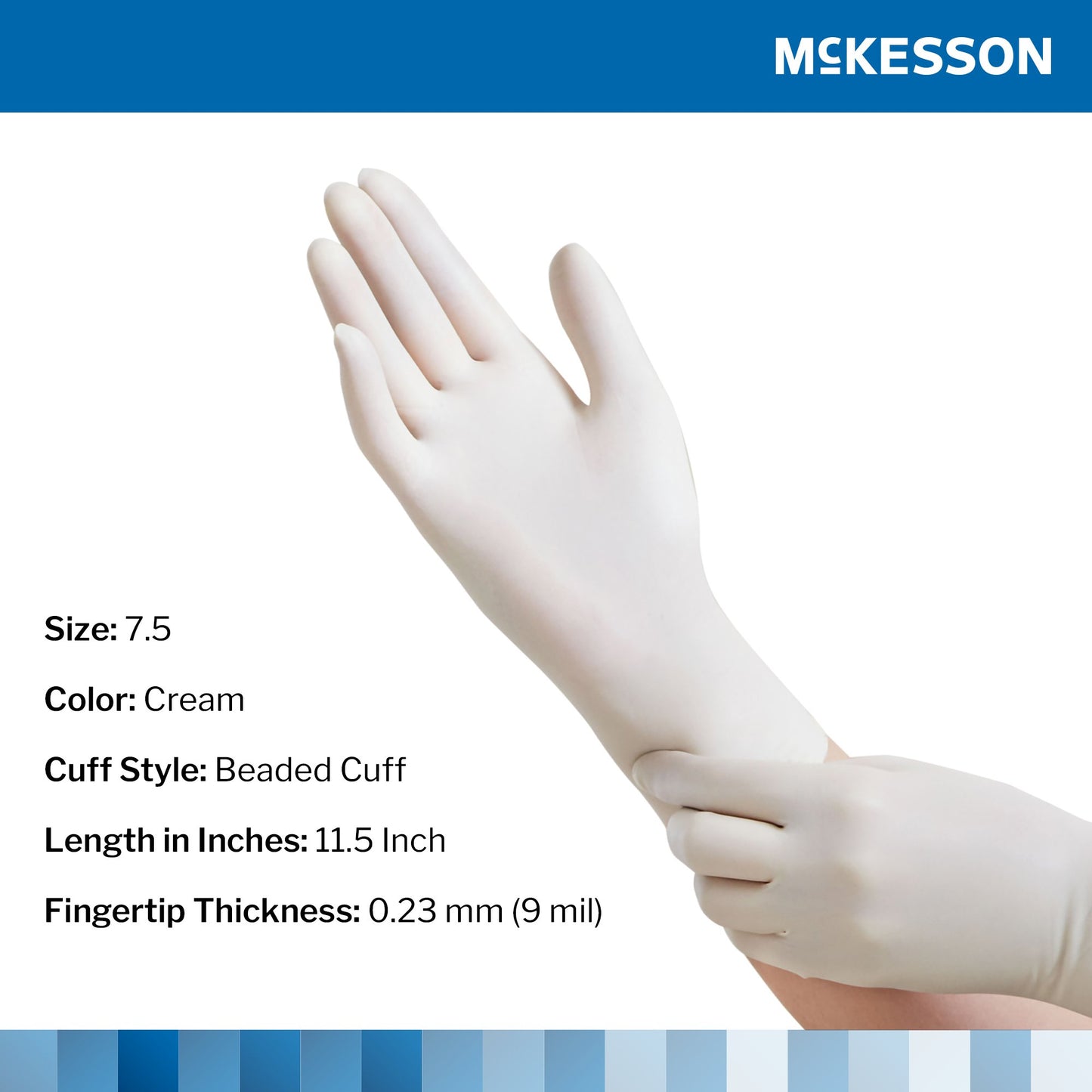 McKesson Perry® Performance Plus Surgical Glove, Size 7.5, Cream