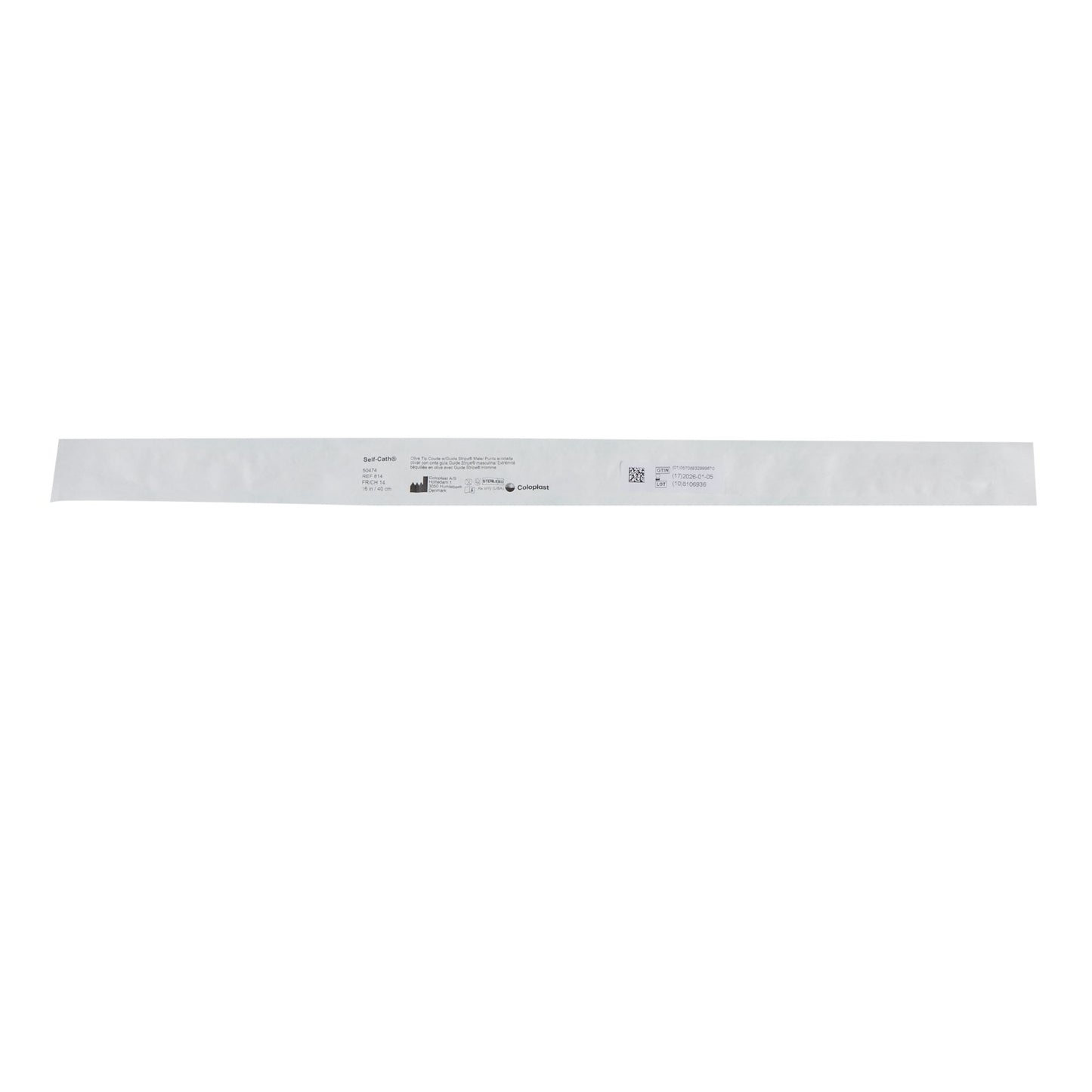 Self-Cath® Urethral Catheter, 14 Fr., Male, Coude Olive