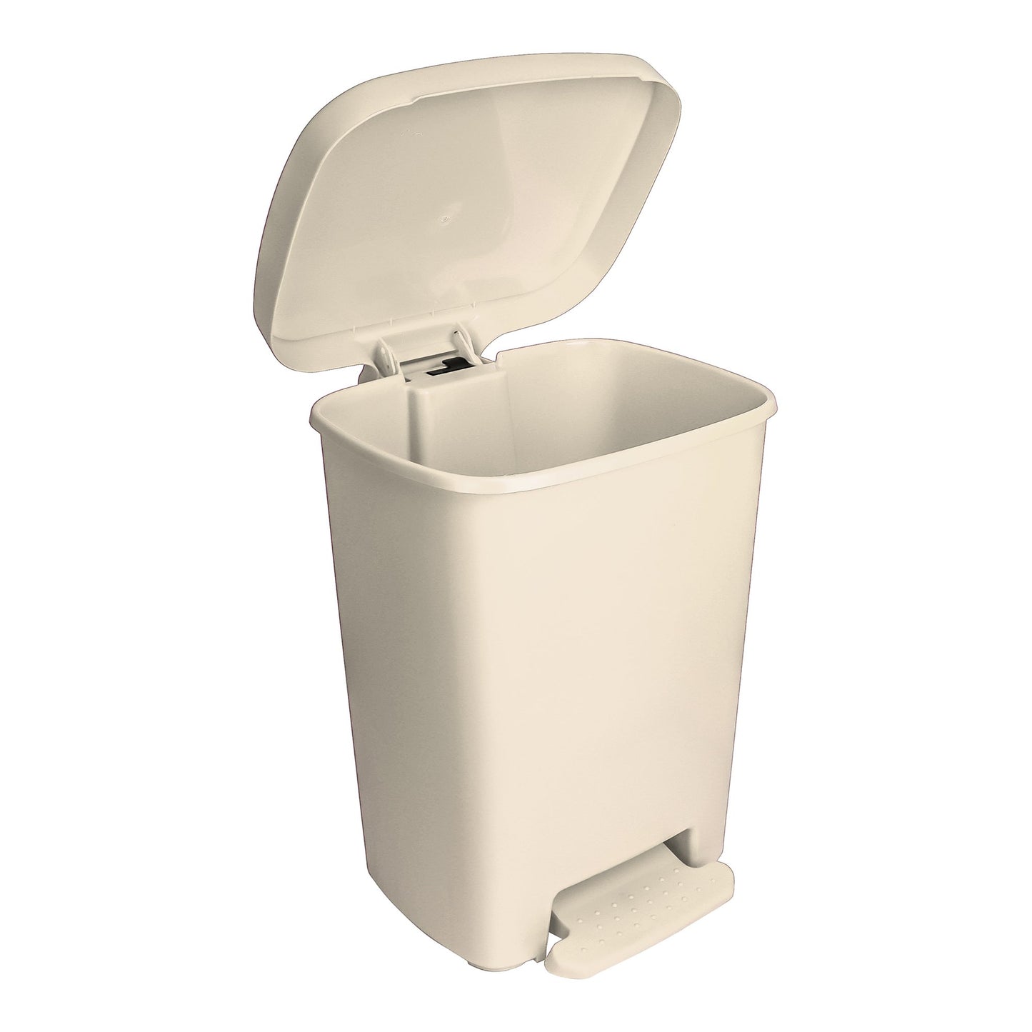 Trash Can McKesson 32 Quart / 8 gal. Beige Plastic Rectangular