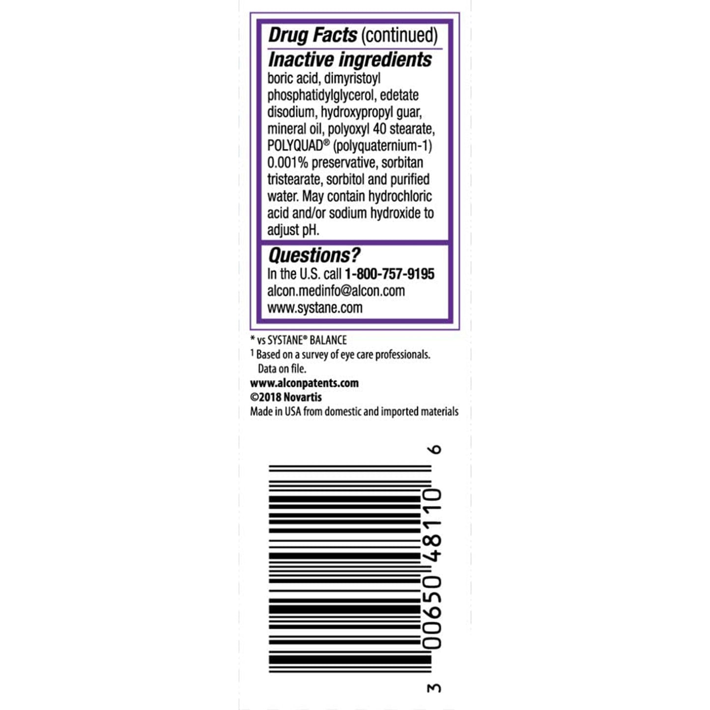 Systane® Complete Eye Lubricant, 10-mL Bottle