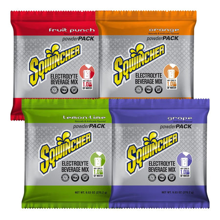 Kent Precision Foods 159016007 Sqwincher Powder Pack Assorted Flavors Electrolyte Replenishment Drink Mix