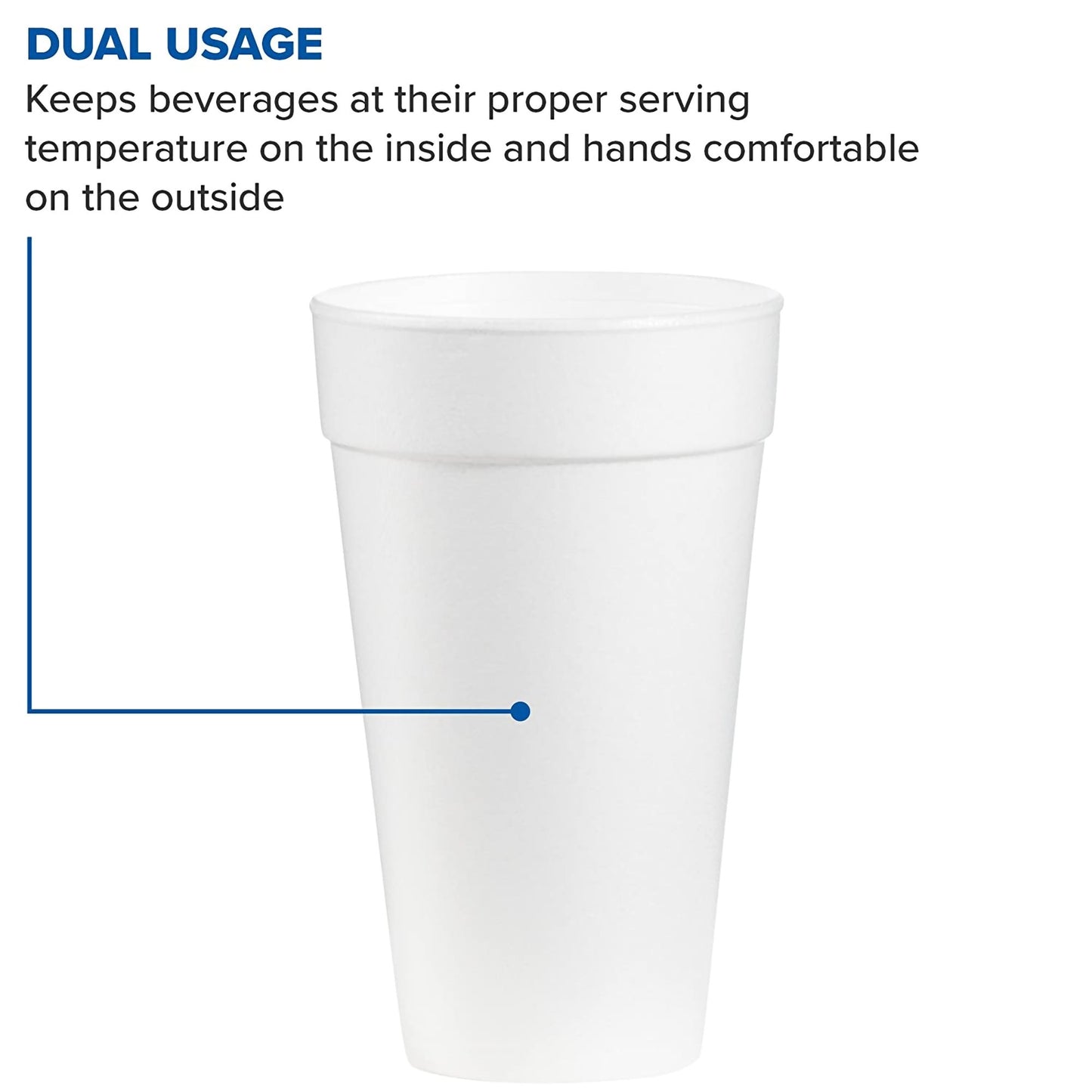 WinCup® Styrofoam Drinking Cup, 20 ounce