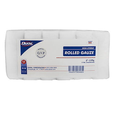 Dukal 402 Conforming Bandage, 2 Inch x 5 Yard, 2-Ply
