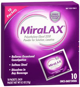 Bayer 11523726803 MiraLAX Polyethylene Glycol 3350 Laxative
