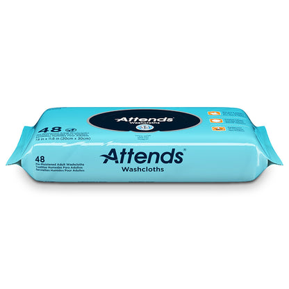 Attends® Unscented Washcloths, 48 Count Soft Pack