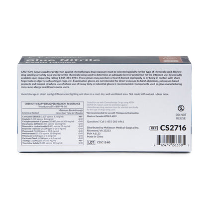 CareStock™ Nitrile Exam Glove, Large, Blue