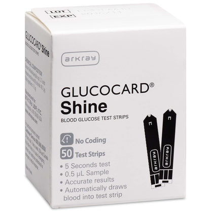 Glucocard® Shine Blood Glucose Test Strip for use with Monitoring Meter