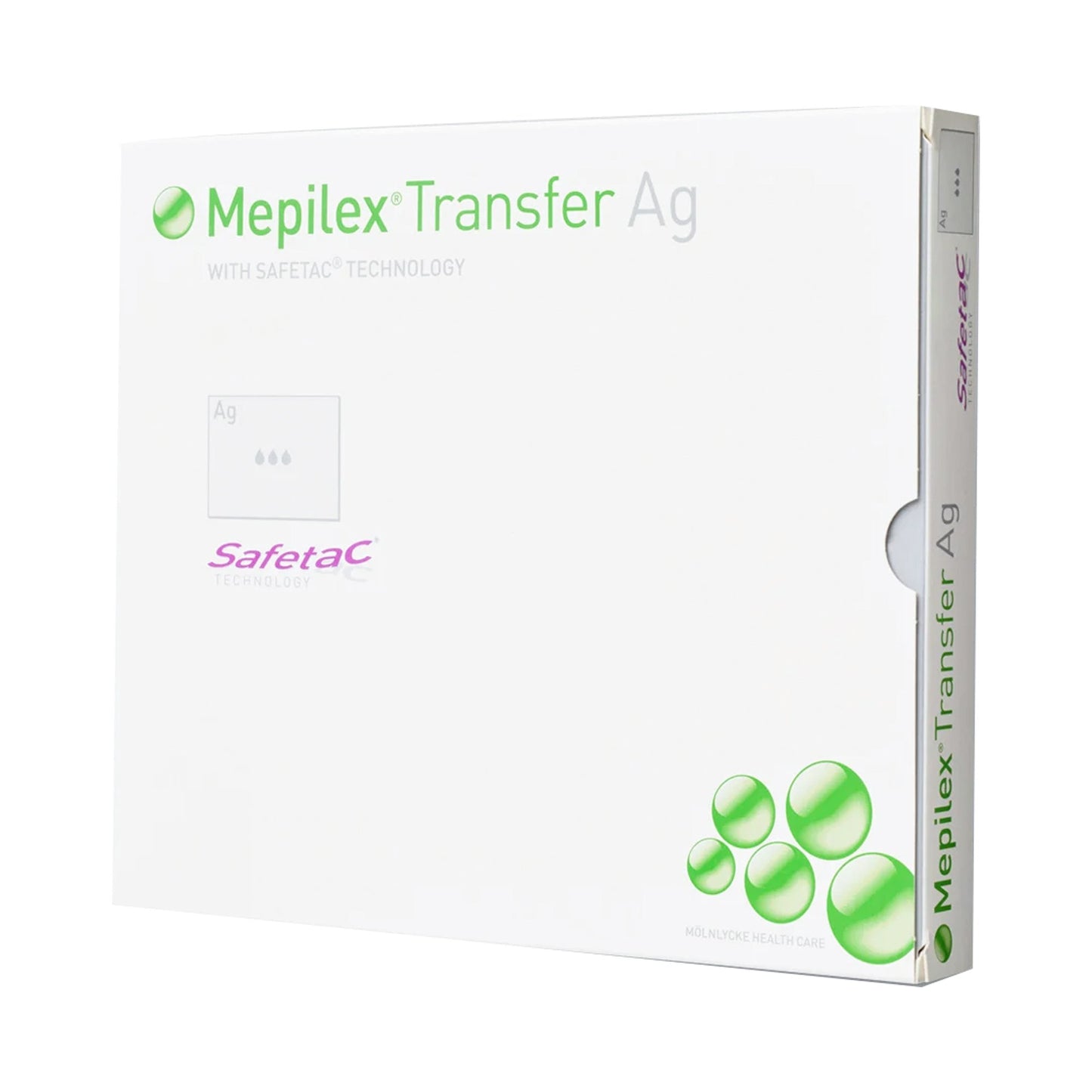 Mepilex® Transfer Ag Foam Dressing with Silver, 6 x 8 Inch