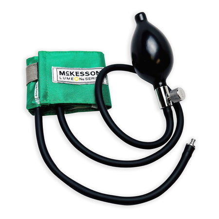 McKesson 01-865-9CGRGM Lumeon Blood Pressure Cuff and Bulb, Small Cuff, 13.9 - 19.5 cm, Child