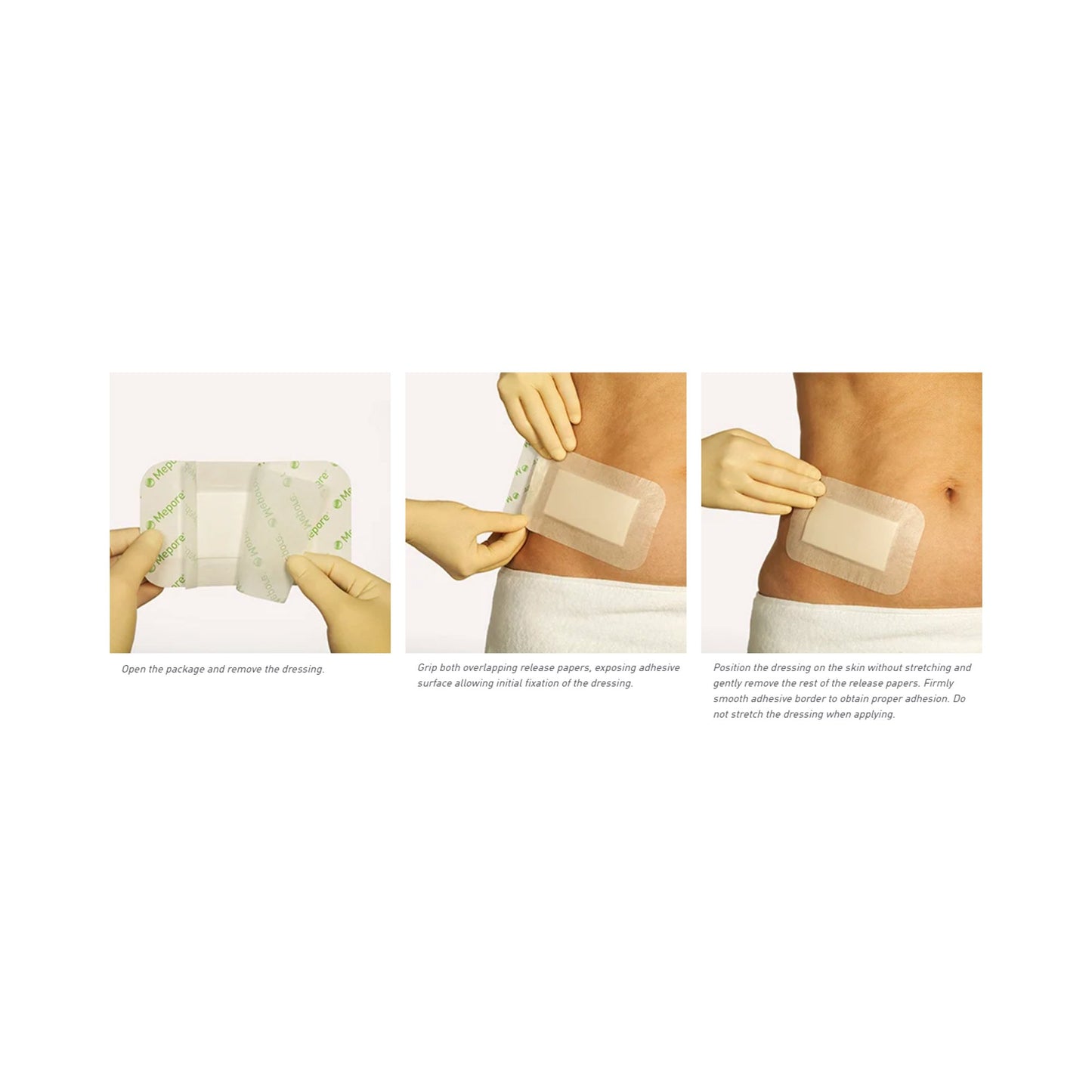Mepore® Pro White Adhesive Dressing, 3-2/3 x 12 Inch