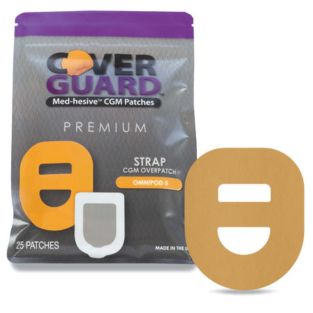 Veridian Healthcare LLC 101-301T Sensor Overpatch CoverGuard Tan For Omnipod 5 Sensor