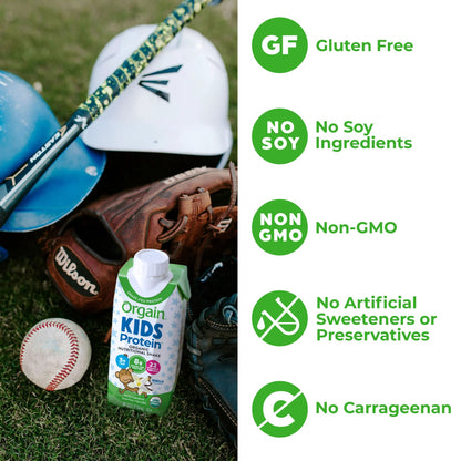 Orgain® Kids Plant Protein™ Organic Nutritional Shake, Vanilla, 8-ounce carton