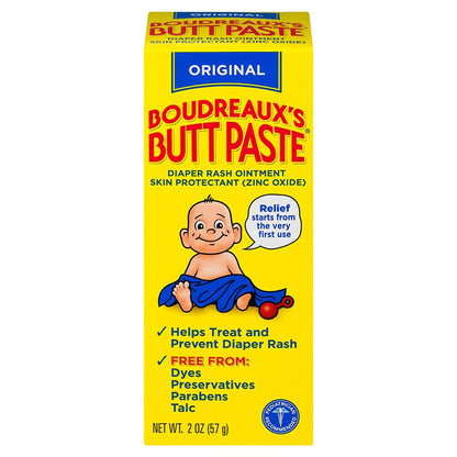 Boudreaux's Original Butt Paste Diaper Rash Treatment, Scented, 2-ounce tube