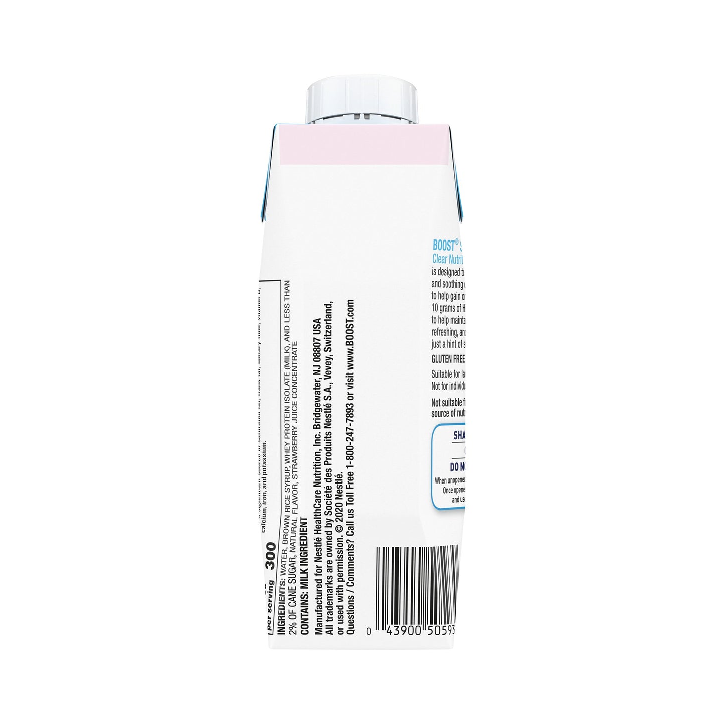 Boost® Soothe Strawberry Kiwi Clear Nutritional Drink, 8-ounce carton