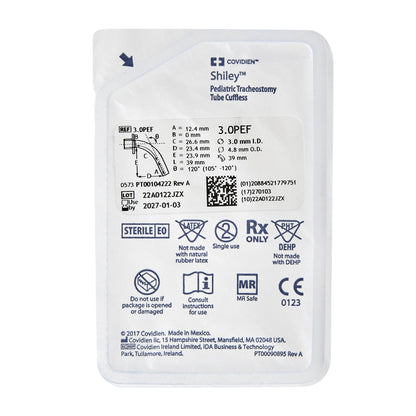 Shiley Pediatric Uncuffed Fenestrated Tracheostomy Tube | Medtronic 3.0PEF