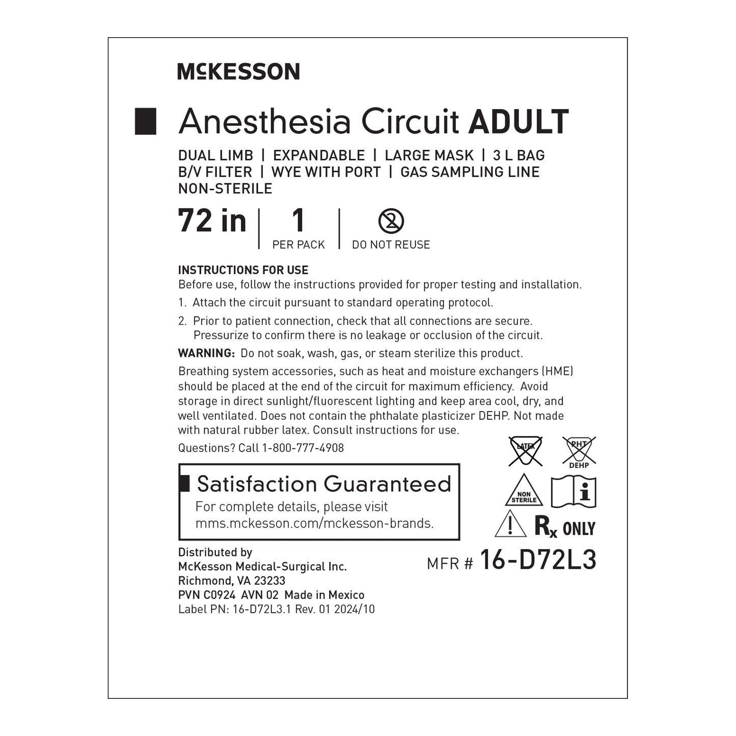 McKesson Anesthesia Circuit