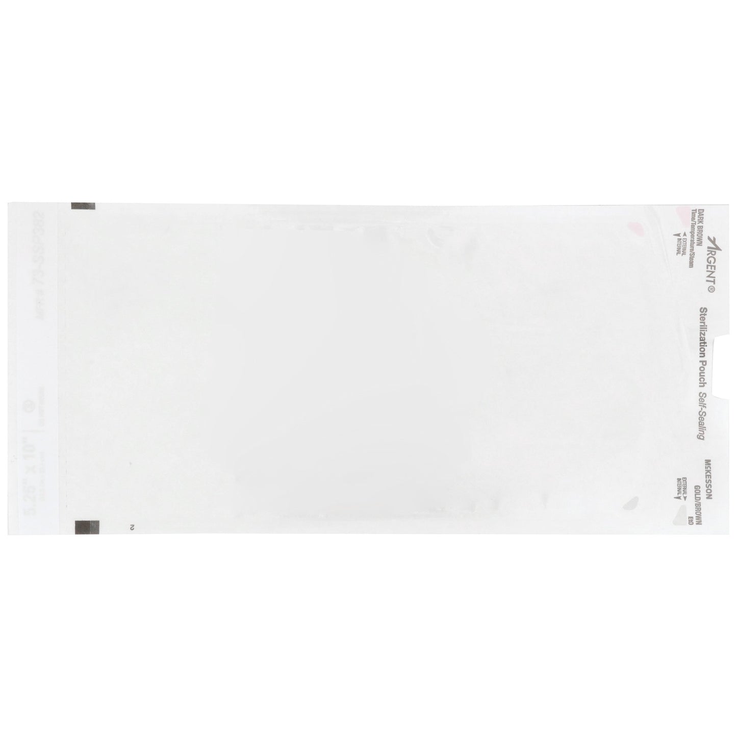 McKesson Argent® Sure-Check® Sterilization Pouch, 5-1/4 x 10 Inch