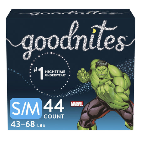 Kimberly-Clark 1074570 GoodNites Absorbent Underwear for Boys, Small / Medium