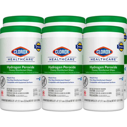 Clorox Healthcare® Hydrogen Peroxide Cleaner Disinfectant Wipes, Canister