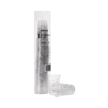 McKesson 16-PDC10G Graduated Drinking Cup, 10 oz., Clear