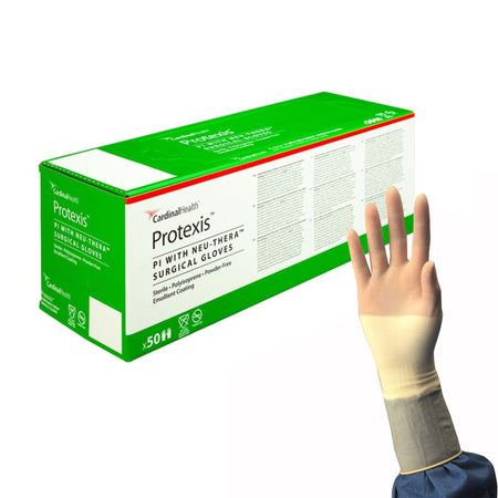 Cardinal 2D73TE65 Protexis PI with Neu-Thera Polyisoprene Surgical Glove, Size 6.5, Ivory