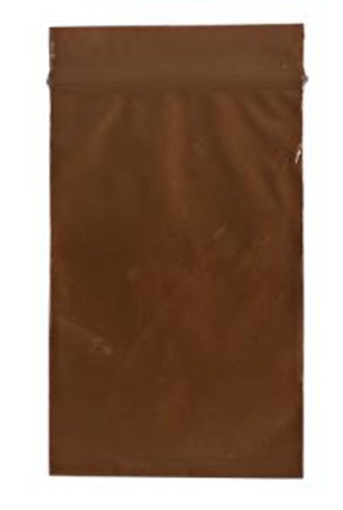 Reclosable UV Protection Bag 2 X 3 Inch Plastic Amber Zipper Closure