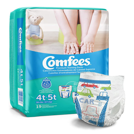 Attends 907039 Comfees Training Pants, 12-Hour Protection, Male Toddler, 4T – 5T