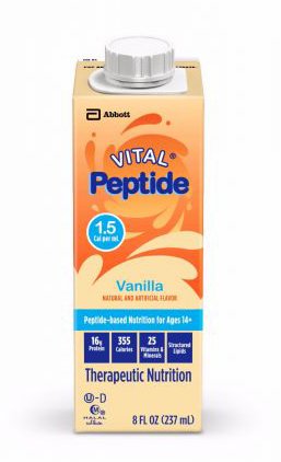 Abbott Nutrition 66236 Vital Peptide 1.5 Vanilla Therapeutic Nutrition, 8-ounce carton