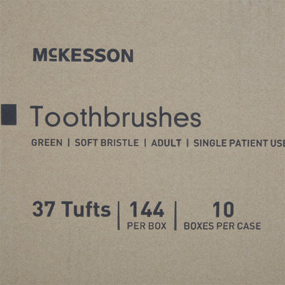 McKesson Soft Bristle Straight Toothbrush