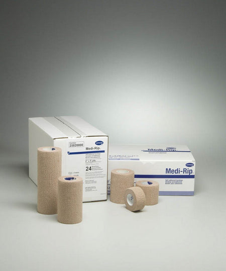 Hartmann 25100000 Medi-Rip Self-adherent Closure Cohesive Bandage, 1 Inch x 5 Yard