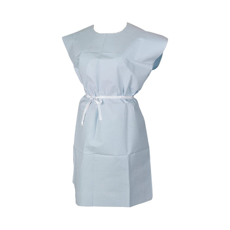 Tidi Products 910540 Patient Ultimate Exam Gown, 40 x 40 Inch, Blue