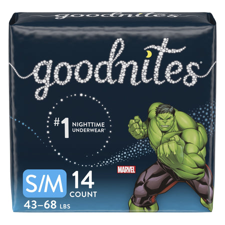 Kimberly-Clark 41313 GoodNites Absorbent Underwear, Small / Medium