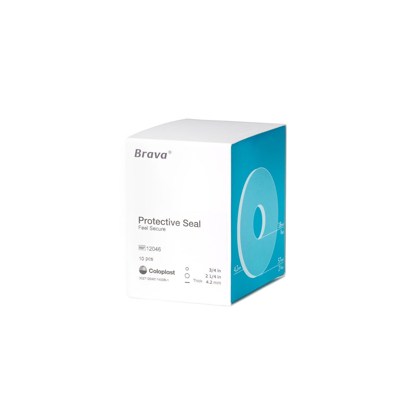 Ostomy Seal Brava® Thick 3/4 Inch (18mm) Stoma 2-1/4 Inch (57 mm) 4.2mm Thick