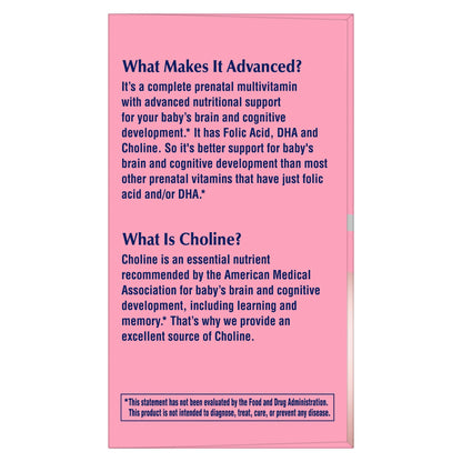 One A Day Prenatal Advanced Softgels and Tablets