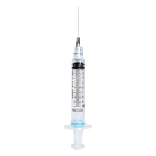 Safety Hypodermic Syringe with Needle Sol-Care™ 10 mL 1-1/2 Inch 22 Gauge Retractable Safety Needle Regular Wall