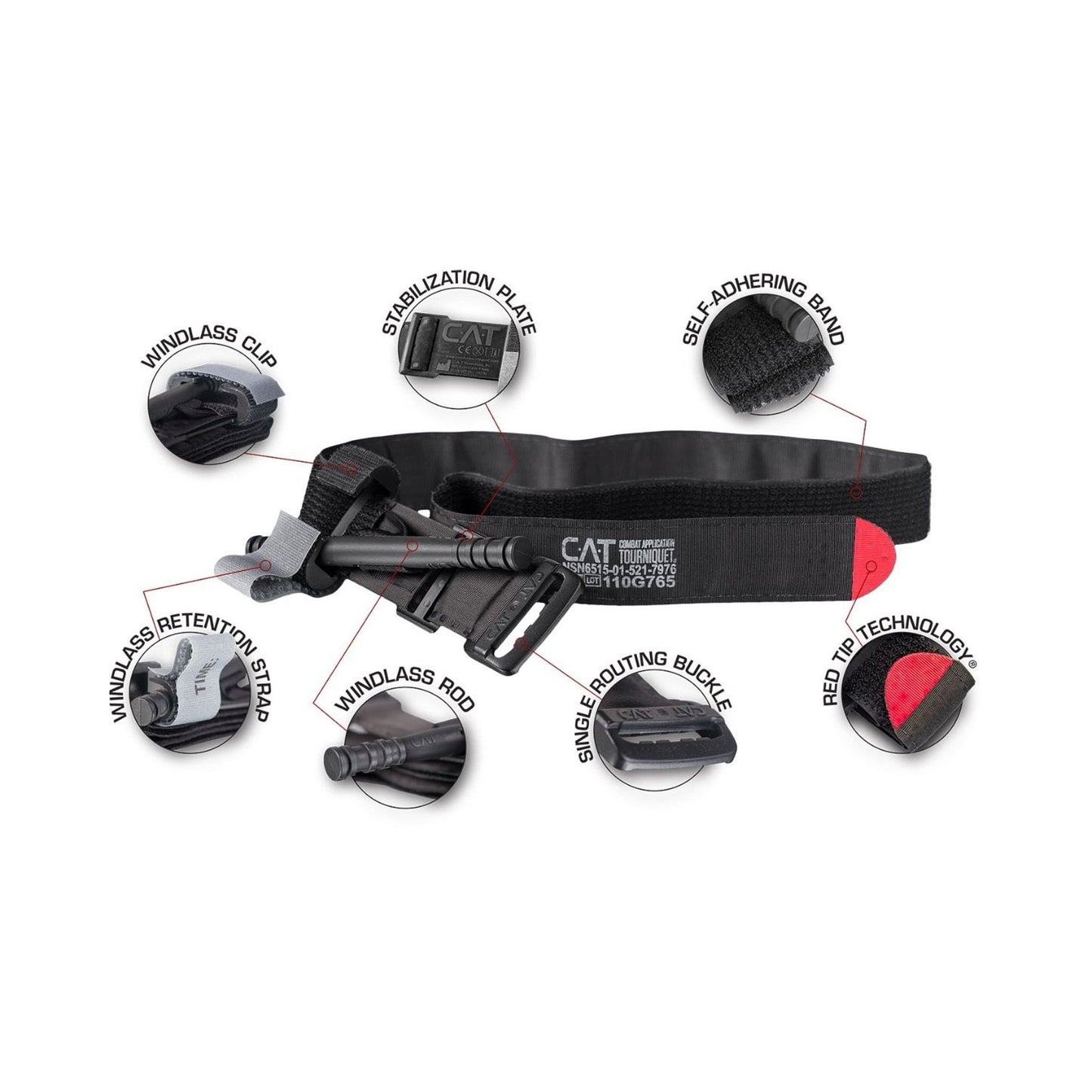 North American Rescue Combat Tourniquet, 6 Inch Length by North American Rescue product image - view 2
