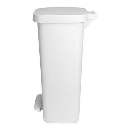 Trash Can McKesson 52 Quart / 13 gal. White Plastic Rectangular